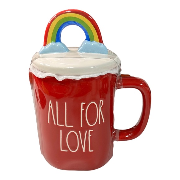 Rae Dunn "ALL FOR LOVE" Figural Coffee Mug - Picture 1 of 1
